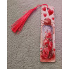 marque page motif coeur