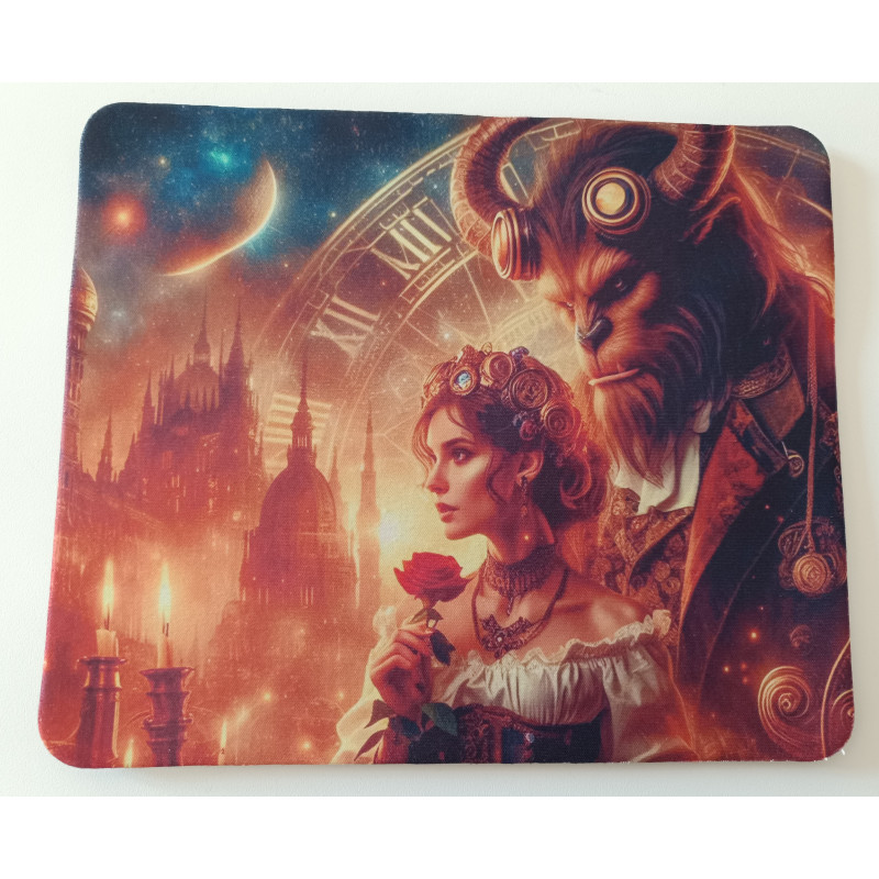 tapis de souris La Belle et la Bête  steampunk