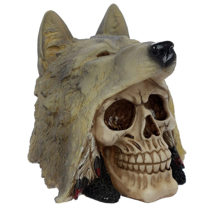 Crâne de Décoration - Tête de Loup