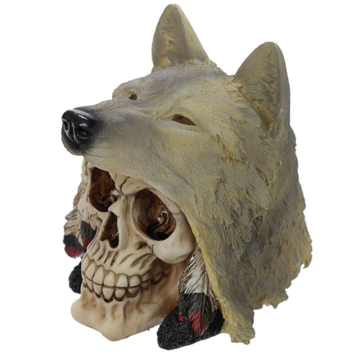 Crâne de Décoration - Tête de Loup