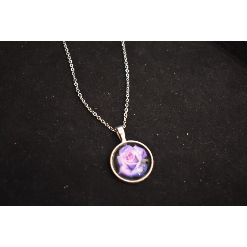 Damen Halskette Collier Böhmische Rocailles violet lila | Kaufen auf