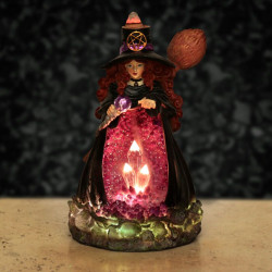 Brûleur d'Encens à Refoulement - Sorcière Cave de Cristal