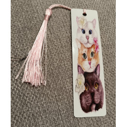 marque page motif chat