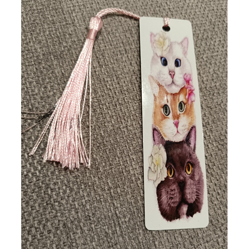 marque page motif chat