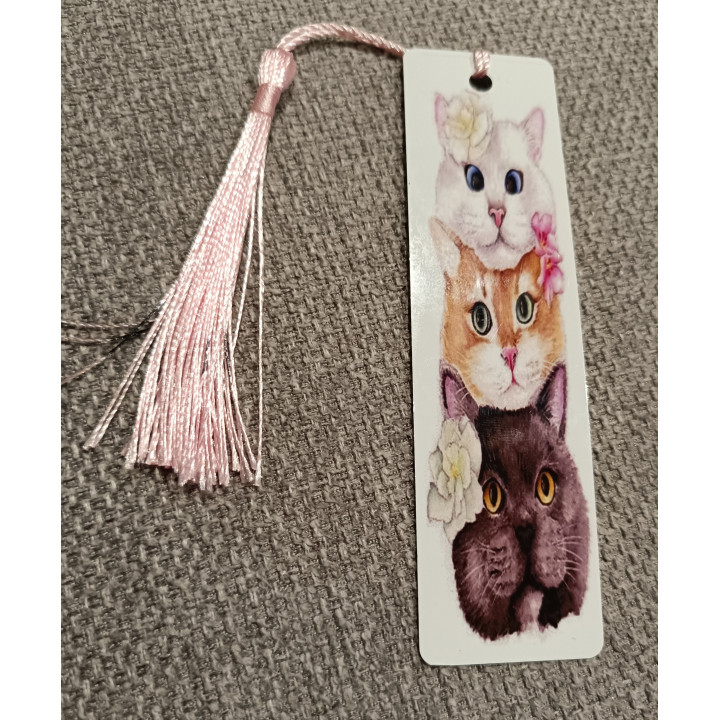 marque page motif chat