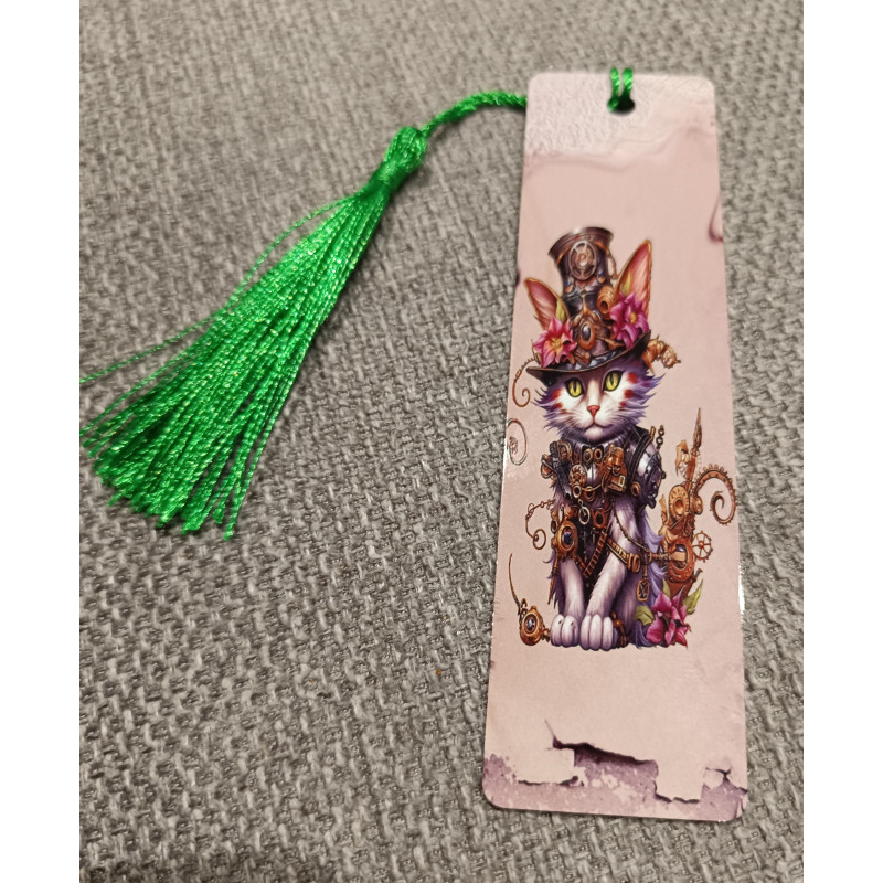 marque page motif chat