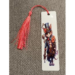 marque page motif chat steampunk