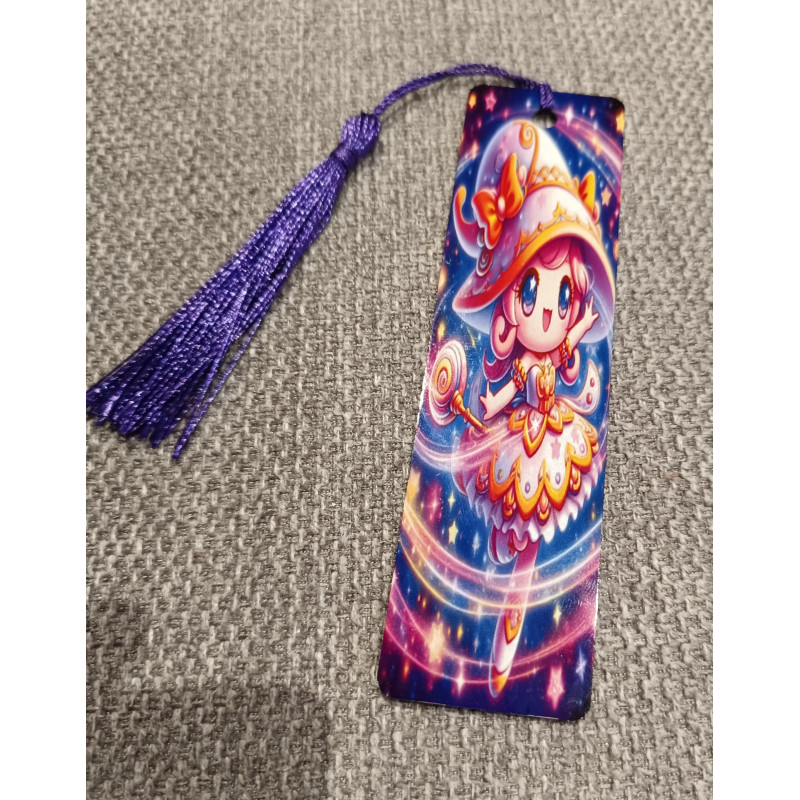 marque page motif sorcière