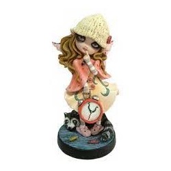 Fée elfe lutine rose