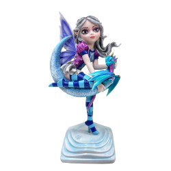 fée tourne sur socle