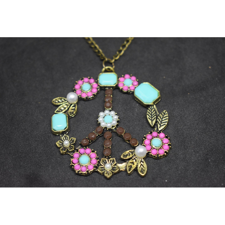 pendentif Piece And Love
